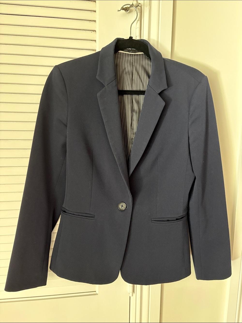 Express Navy Single-Button Blazer